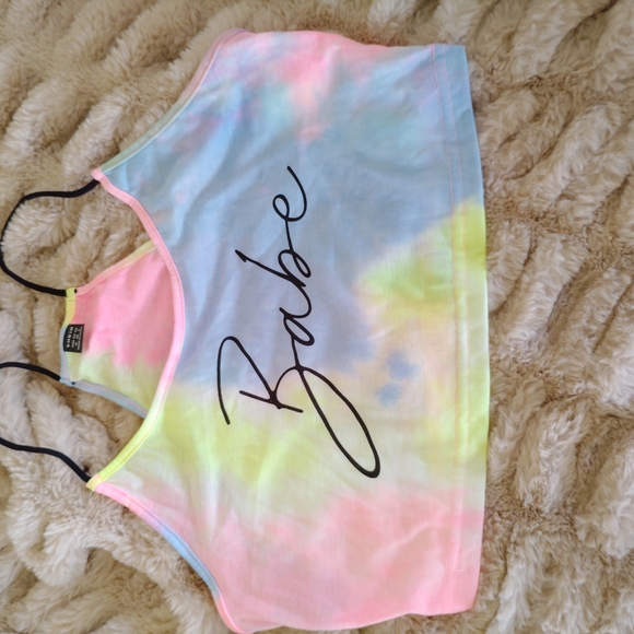 Colorful Tie-Dye Tank and Shorts Set - Picture 2 of 6